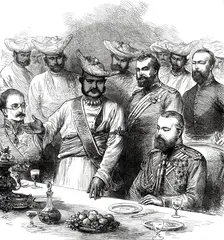 The Royal Visit to India: Scindia proposing the health of the Prince of Wales at Gwalior...1876. Creator: Unknown