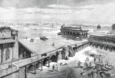The Royal Visit to India: the Taj Mahal, from the Fort, Agra, 1876. Creator: Unknown