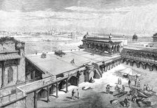 The Royal Visit to India: the Taj Mahal, from the Fort, Agra, 1876. Creator: Unknown