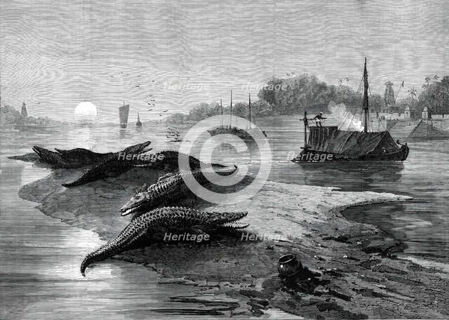 The Royal Visit to India: the Ganges, from a sketch by one of our special artists, 1876. Creator: Unknown.