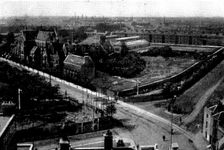 The Royal Visit to Portsmouth: bird's-eye view of Portsmouth from the Central Hotel, 1898. Creator: Unknown