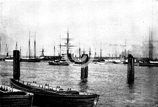 The Royal Visit to Portsmouth: the Harbour, 1898. Creator: Unknown.