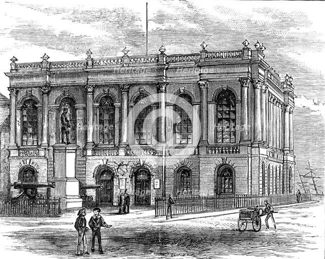The Royal Visit to Swansea: Swansea Townhall, 1881. Creator: Unknown.