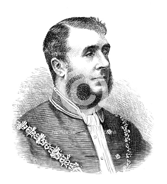 The Royal Visit to Swansea: the Mayor of Swansea, 1881. Creator: Unknown.