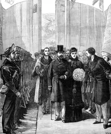 The Royal Visit to Swansea: the Prince and Princess of Wales opening the new Dock, 1881. Creator: Unknown