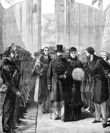 The Royal Visit to Swansea: the Prince and Princess of Wales opening the new Dock, 1881. Creator: Unknown