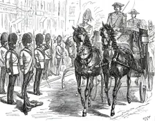 The Royal Visit to the City: Salute of the Hon. Artillery Company, 1876. Creator: Unknown