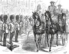 The Royal Visit to the City: Salute of the Hon. Artillery Company, 1876. Creator: Unknown