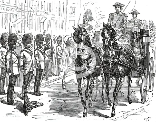 The Royal Visit to the City: Salute of the Hon. Artillery Company, 1876. Creator: Unknown.