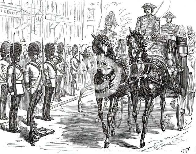 The Royal Visit to the City: Salute of the Hon. Artillery Company, 1876. Creator: Unknown.