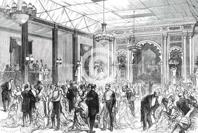 The Royal Visit to the City: the Indian Ball-Room at the Guildhall, 1876. Creator: C.R..