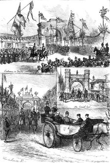 The Royal Visit to Truro: the Triumphal Arches, 1880. Creator: Unknown