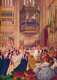 The Royal Wedding, St George's Chapel, Windsor, March 10, 1863 (1910). Creator: Unknown