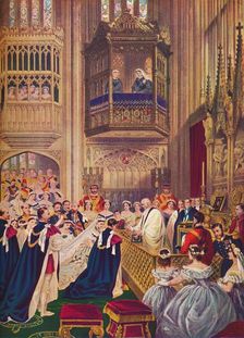 The Royal Wedding, St George's Chapel, Windsor, March 10, 1863 (1910). Creator: Unknown