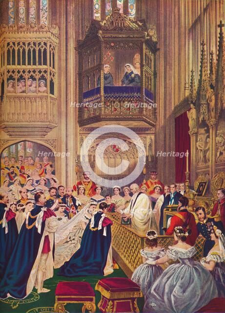 The Royal Wedding, St George's Chapel, Windsor, March 10, 1863 (1910). Creator: Unknown.