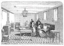The Royal Yacht, the Drawing-Room, 1844. Creator: Ebenezer Landells