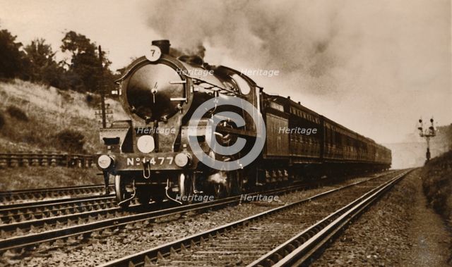 'The S.R. West of England Express Passing Earlsfield', early 20th century.  Creator: Unknown.