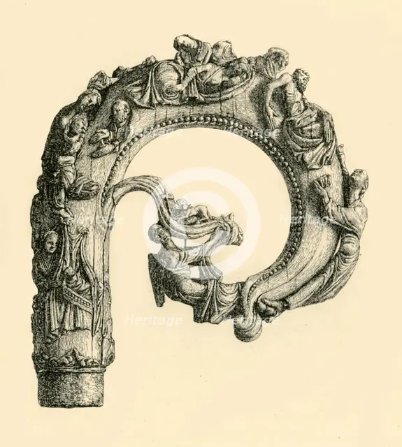 The St Nicholas Crozier, mid 12th century, (1881).  Creator: A A Bradbury.