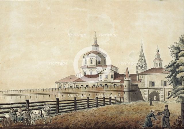 The St. Andronik Monastery in Moscow, 1780s. Artist: Camporesi, Francesco (1747-1831)
