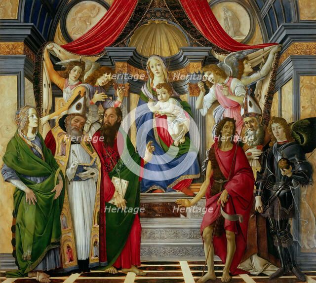 The St Barnabas Altarpiece (Pala di San Barnaba), ca 1488. Creator: Botticelli, Sandro (1445-1510).