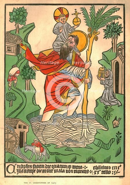 'The St. Christopher of 1423'. Creator: Unknown.