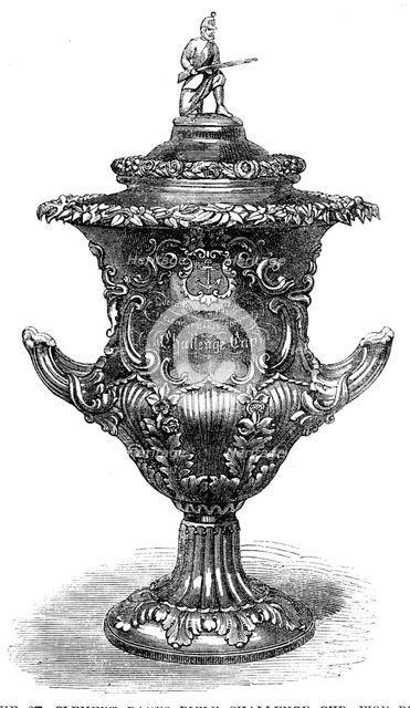 The St. Clement Danes Rifle Challenge Cup, won by Captain Scrivener, 1864. Creator: Unknown.