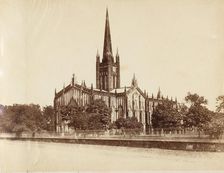 [The St. Pauls Cathedral, Calcutta], 1850s. Creator: Captain R. B. Hill