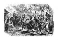 The Stamp Riots of New York, c1765, (1872)