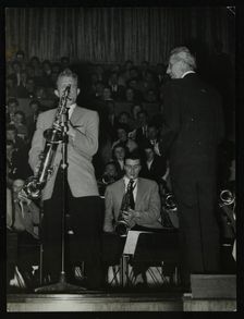 The Stan Kenton Orchestra in concert, 1956. Creator: Denis Williams