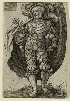 The Standard-Bearer, 1520/69. Creator: Jacob Binck