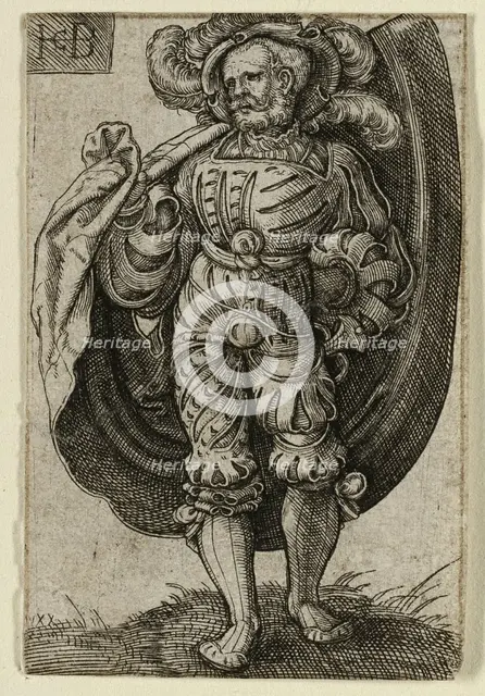The Standard-Bearer, 1520/69. Creator: Jacob Binck.
