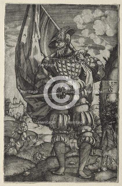 The Standard-Bearer, 1537. Creator: Master F. G. (German).