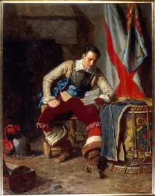 The Standard Bearer 1903. Artist: John Seymour Lucas