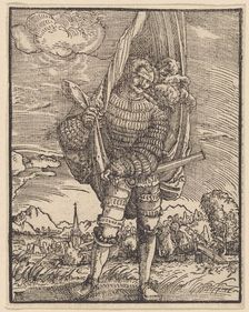 The standard bearer, c.1516-1518. Creator: Altdorfer, Albrecht (around 1480-1538)