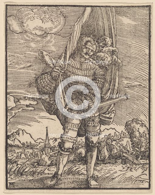 The standard bearer, c.1516-1518. Creator: Altdorfer, Albrecht (around 1480-1538).