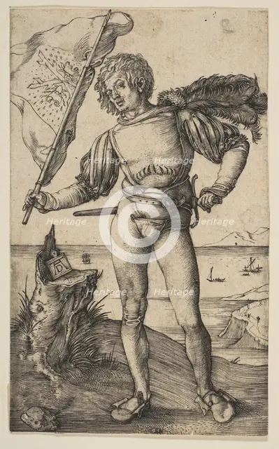 The Standard Bearer, ca. 1501. Creator: Albrecht Durer.