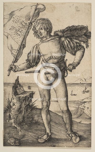 The Standard Bearer, ca. 1501. Creator: Albrecht Durer.