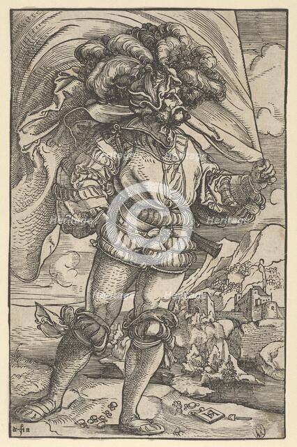 The Standard Bearer, ca. 1515. Creator: Hans Schäufelein the Elder.
