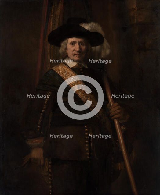 The Standard Bearer (Floris Soop, 1604-1657), 1654. Creator: Rembrandt Harmensz van Rijn.