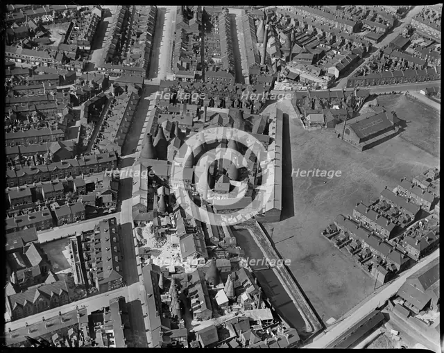 The Stanley and Crown  Potteries, Burslem, Staffordshire, c1930s. Creator: Arthur William Hobart.