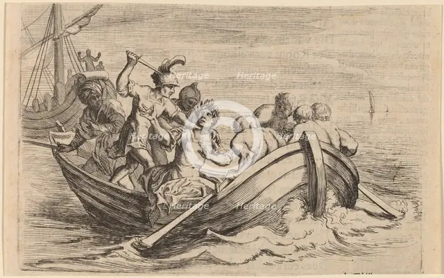The Stabbing of Pompey, 1634. Creator: Willem Basse.