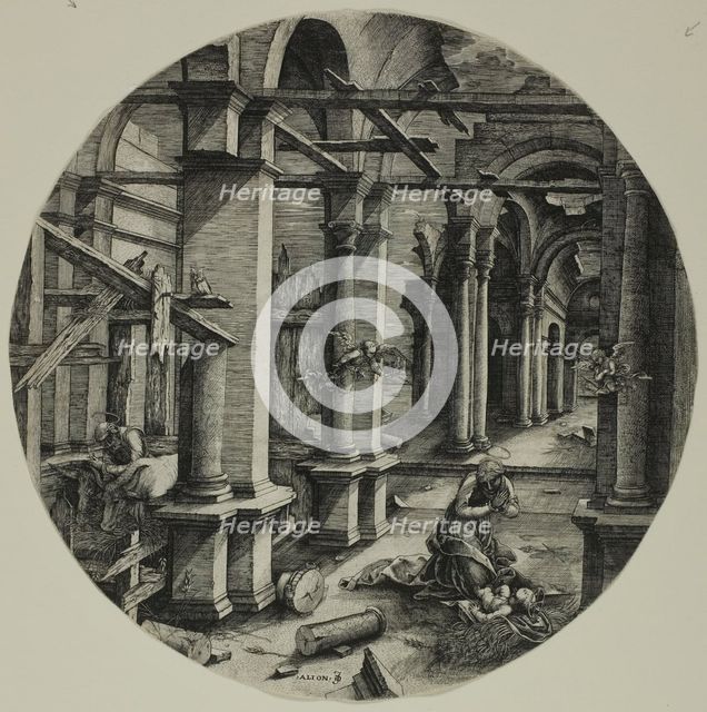 The Stable in Bethlehem, c. 1520–40. Creator: Jean de Gourmont.