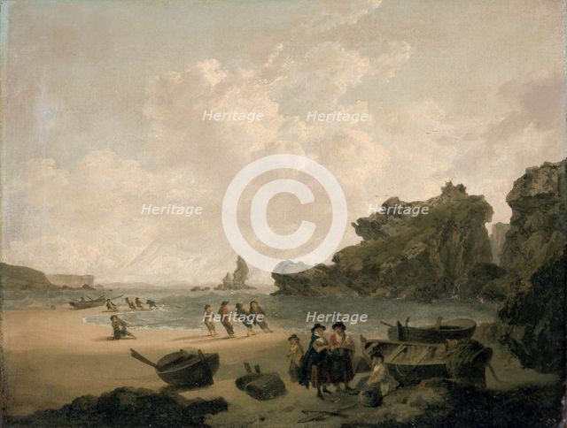 'The Stack Rock', 1793-94. Creator: Julius Caesar Ibbetson.