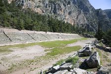The stadium at Delphi, Greece. Artist: Samuel Magal