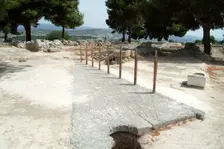 The stadium at Isthmia, Greece. Creator: Samuel Magal