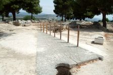 The stadium at Isthmia, Greece. Creator: Samuel Magal