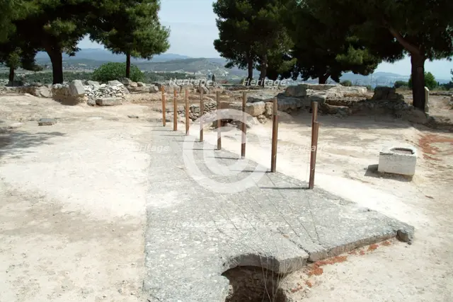 The stadium at Isthmia, Greece. Creator: Samuel Magal.