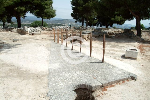 The stadium at Isthmia, Greece. Creator: Samuel Magal.