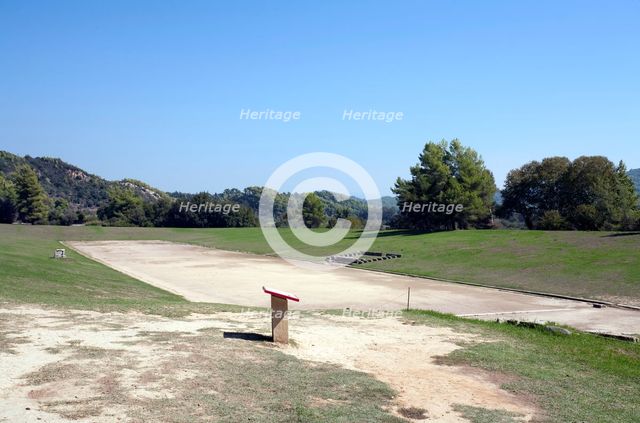 The stadium at Olympia, Greece. Creator: Samuel Magal.