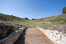 The stadium at Nikopolis, Greece. Creator: Samuel Magal